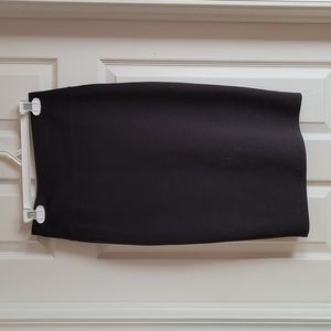 Black high waisted pencil skirt